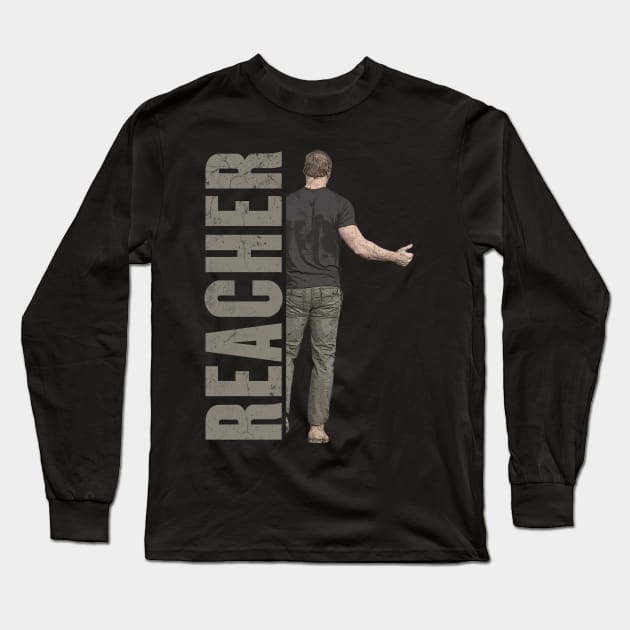 reacher character Long Sleeve T-Shirt by rahalarts